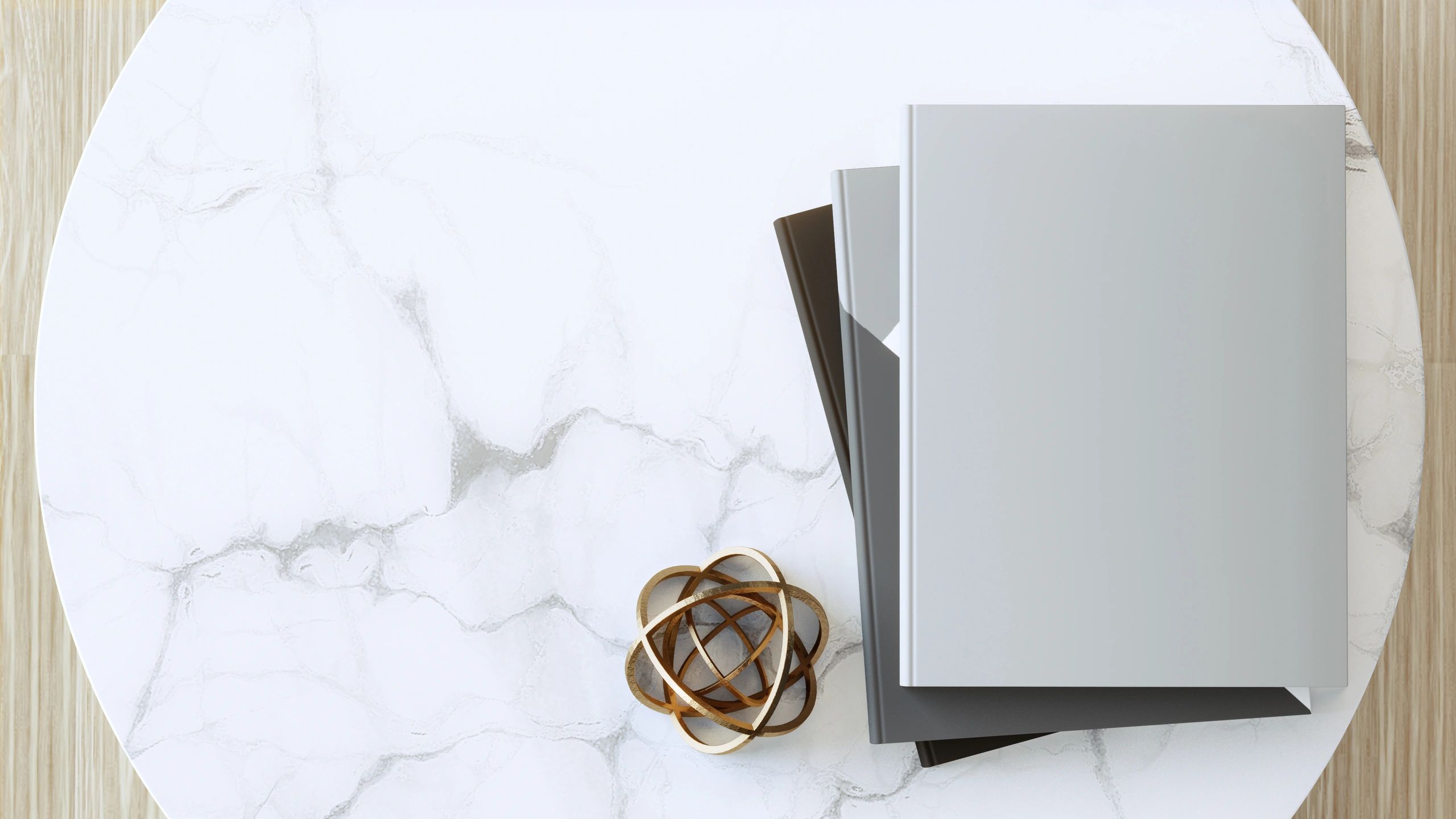 book covers on table minimalist