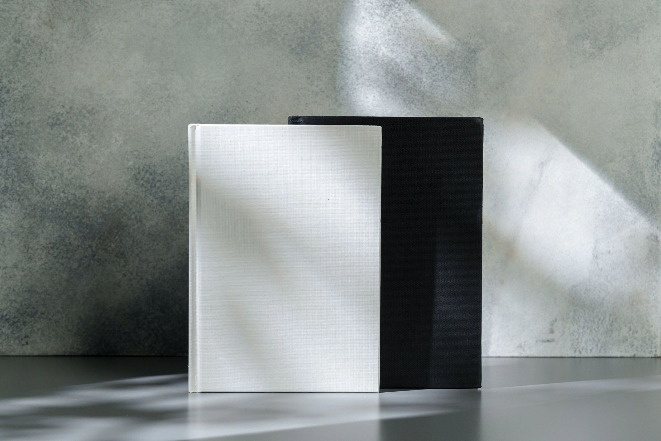 book covers on table minimalist