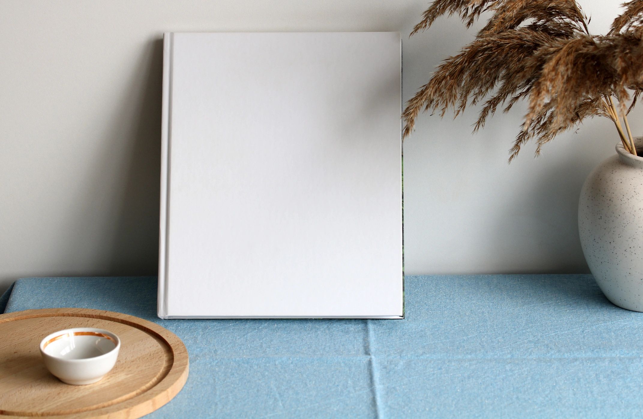 book covers on table minimalist